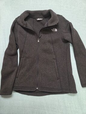 The North Face Women's Dark Gray Full-Zip Fleece Jacket